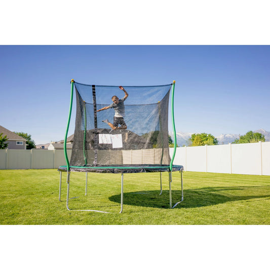 Trampolín, Zona con Luz Flash, Recinto de Seguridad Clásico, Verde/negro