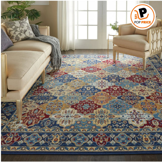 Nourison Grafix Alfombra Persa Multicolor de 7'10" x 9'10", (8x10)