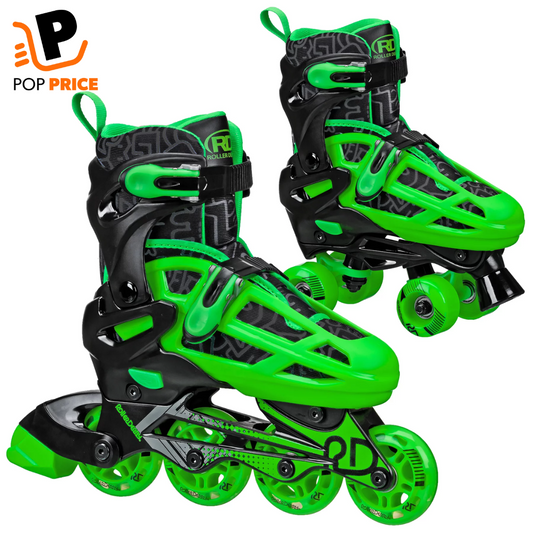 PATINES ROLLER DERBY 2 EN 1, TALLA MEDIA 3 A 6 (34 A 38)