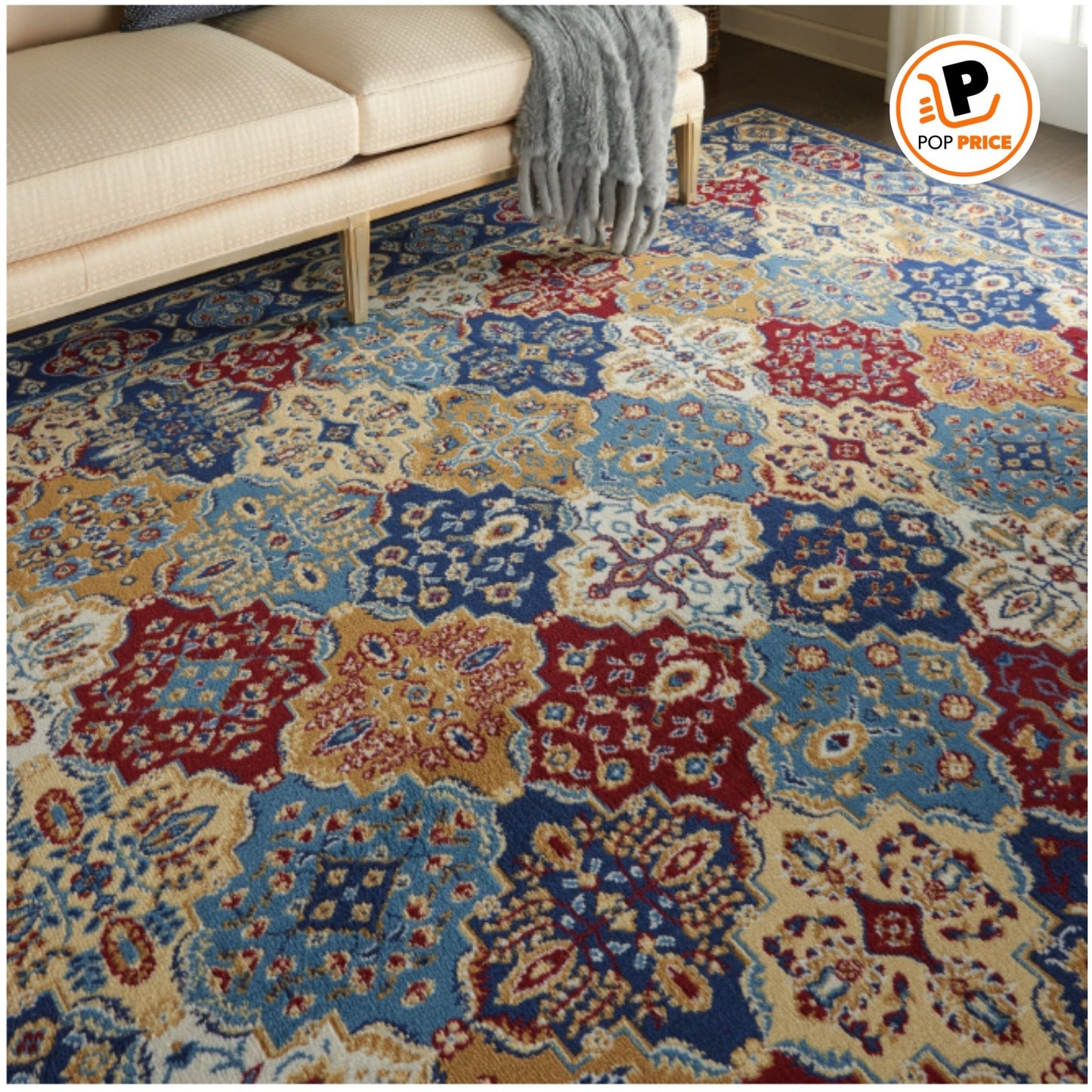 Nourison Grafix Alfombra Persa Multicolor de 7'10" x 9'10", (8x10)