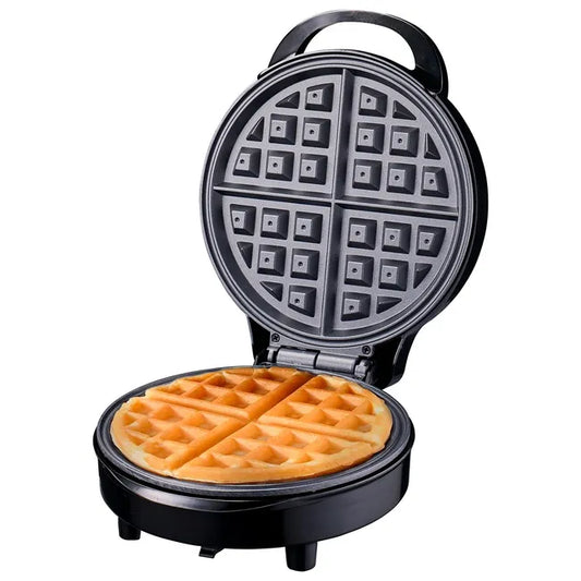Waflera Recco Negra: 1000W y Capacidad para 4 Waffles Perfectos (RCE-WAFFLE200N)