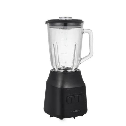 Licuadora Recco RL-600V: 600W, 3 Velocidades y Jarro de Vidrio de 1.5 Lt
