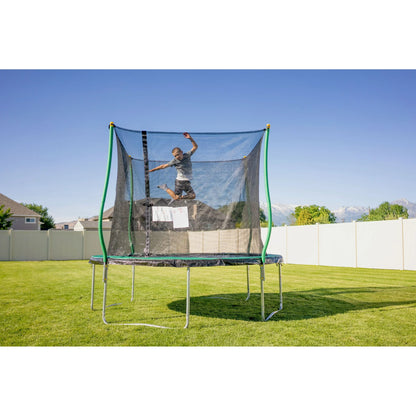 Trampolín, Zona con Luz Flash, Recinto de Seguridad Clásico, Verde/negro