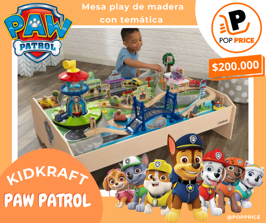 Mesa play de madera con temática de 𝐏𝐀𝐖 𝐏𝐚𝐭𝐫𝐨𝐥 𝐀𝐝𝐯𝐞𝐧𝐭𝐮𝐫𝐞 𝐁𝐚𝐲
