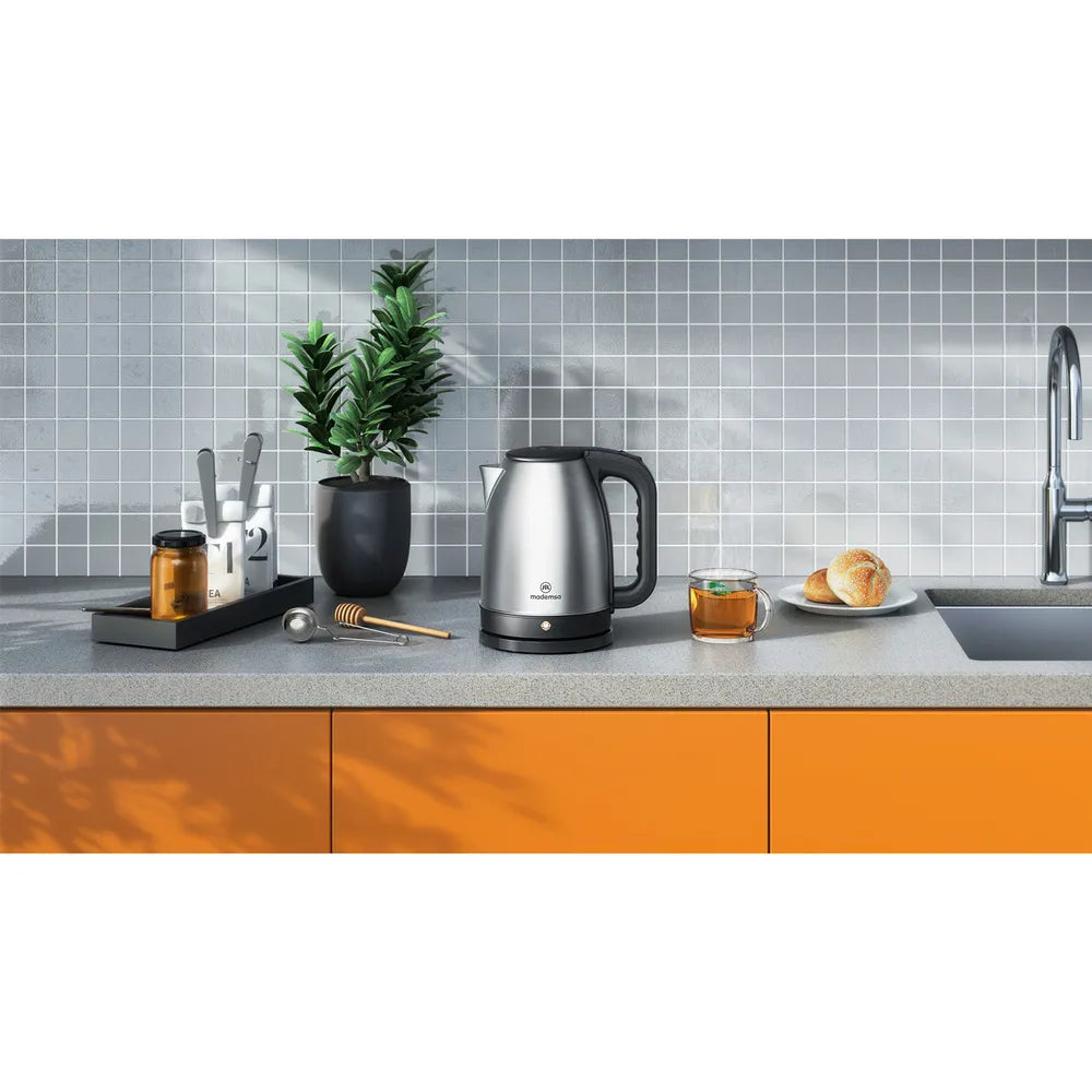 Hervidor Eléctrico Mademsa 1,8L MEK10: Acero Inoxidable y Apagado Automático