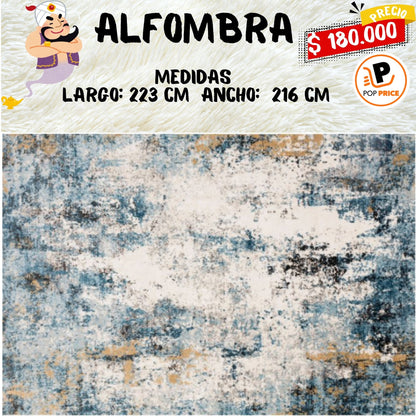 Loloi II Alfombra Abstracta de Mezclilla/marfil Alquimia