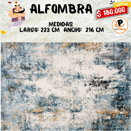 Loloi II Alfombra Abstracta de Mezclilla/marfil Alquimia
