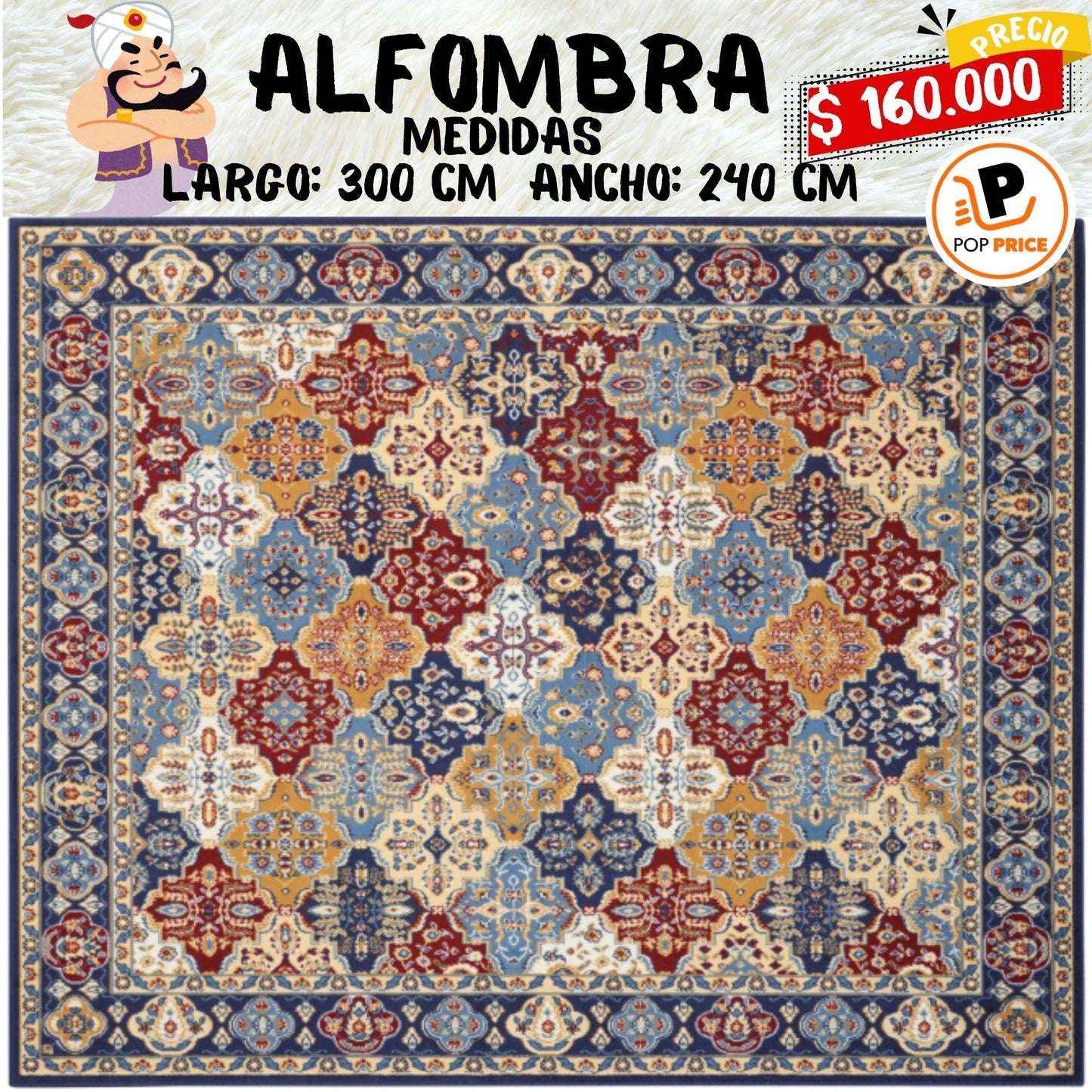 Nourison Grafix Alfombra Persa Multicolor de 7'10" x 9'10", (8x10)