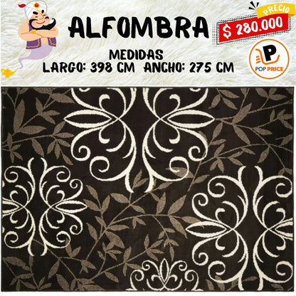 Better Homes & Gardens Alfombra de Hierro con Fleur, Marrón, 9' x 13'