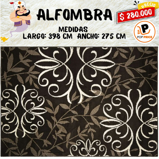 Better Homes & Gardens Alfombra de Hierro con Fleur, Marrón, 9' x 13'