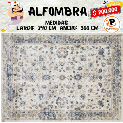 Loomaknoti Kehleigh Adrean 8 'x 10' Marfil Oriental Alfombra de Interior