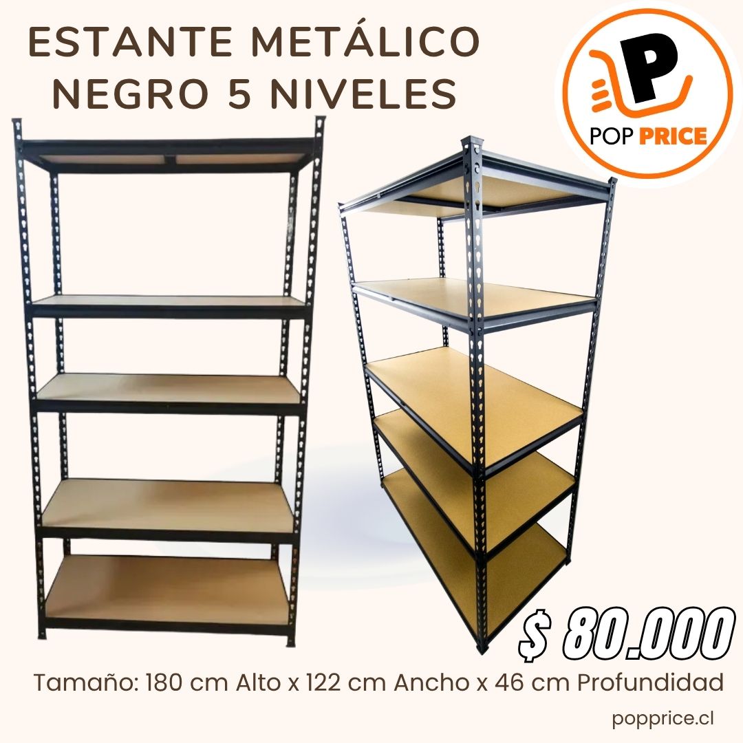 ESTANTE METÁLICO ORGANIZADOR HOGAR 5 NIVELES