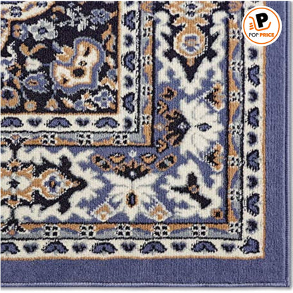 Home Dynamix Premium Sakarya Alfombra Tradicional con Medallón, Azul Campestre/marrón, 7'8"x10'7"