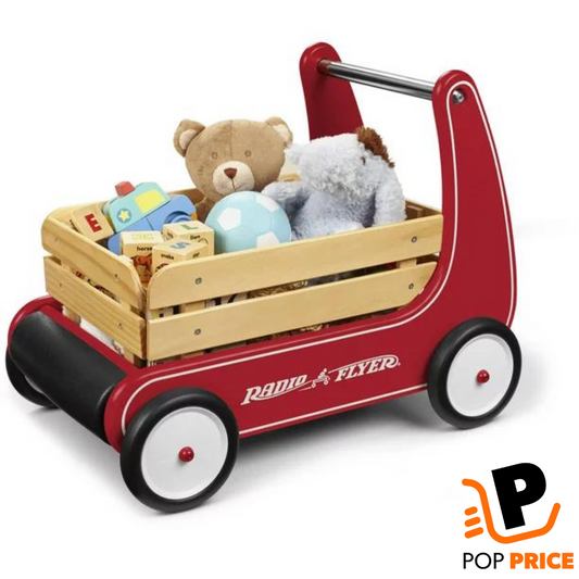 Andador Clásico Radio Flyer (Madera) - Estabilidad Asistida