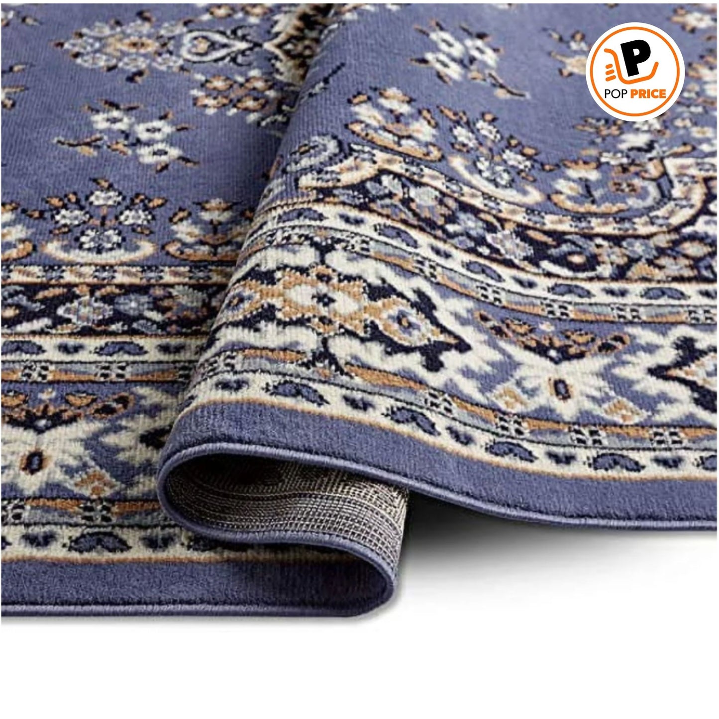 Home Dynamix Premium Sakarya Alfombra Tradicional con Medallón, Azul Campestre/marrón, 7'8"x10'7"