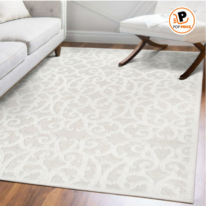 My Texas House Alfombra Reversible Natural para Interiores y Exteriores Arlington de 9' X 13'