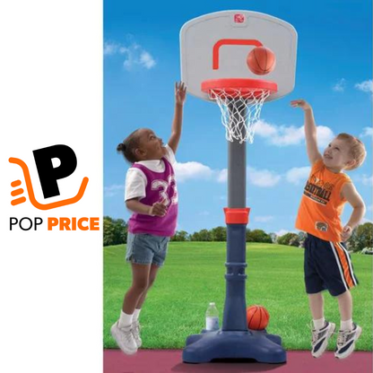Step2 Shootin' Hoops Junior Juego de baloncesto portátil de 48 pulgadas, juguete deportivo