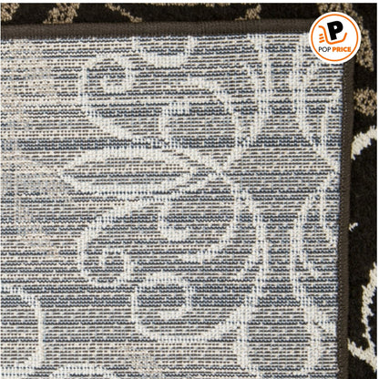 Better Homes & Gardens Alfombra de Hierro con Fleur, Marrón, 9' x 13'
