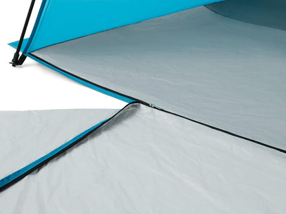 Carpa de Playa Pacific Breeze Deluxe XL: Montaje Rápido Pop-Up y Protección UPF 50+ (Azul)