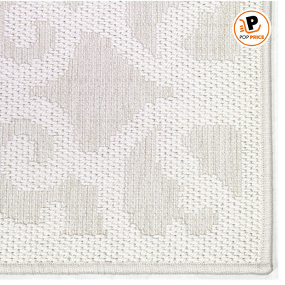 My Texas House Alfombra Reversible Natural para Interiores y Exteriores Arlington de 9' X 13'