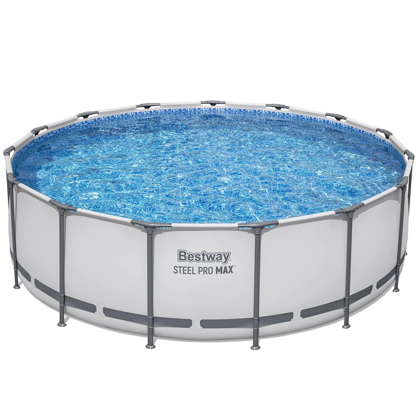 Juego de Piscina Elevada Steel Pro MAX de 15' X 48" - 4231 Galones, Piscina Familiar Al Aire Libre, Resistente a la Corrosión y a Perforaciones, Incluye Filtro, Bomba, Escalera y Cubierta