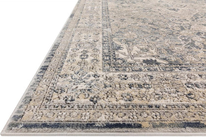 Loloi II Teagan - Tapete de área, 41.72 x 41.72 cm (1 pies - 6 pulgadas x 1 pies - 6 pulgadas) muestra Swatch, Denim/Mist.