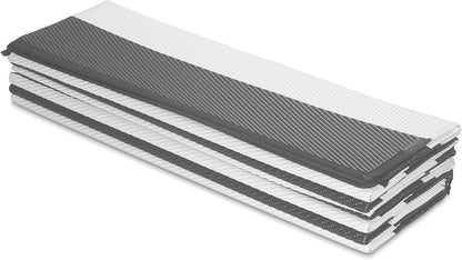 Alfombra para exteriores, impermeable, resistente a la decoloración, reversible, plástico reciclado de alta calidad, a rayas, para patio, terraza, solarium, casa rodante, campamento, rayas medidas  1,52 x 2.13 cm