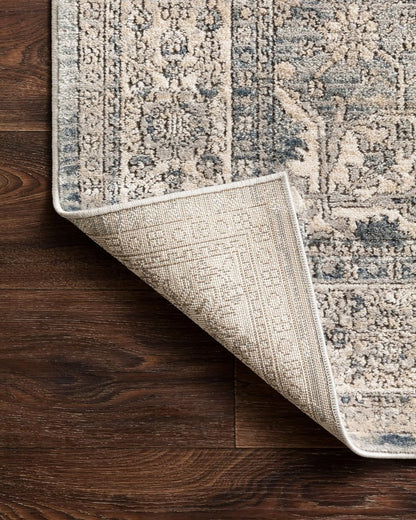 Loloi II Teagan - Tapete de área, 41.72 x 41.72 cm (1 pies - 6 pulgadas x 1 pies - 6 pulgadas) muestra Swatch, Denim/Mist.