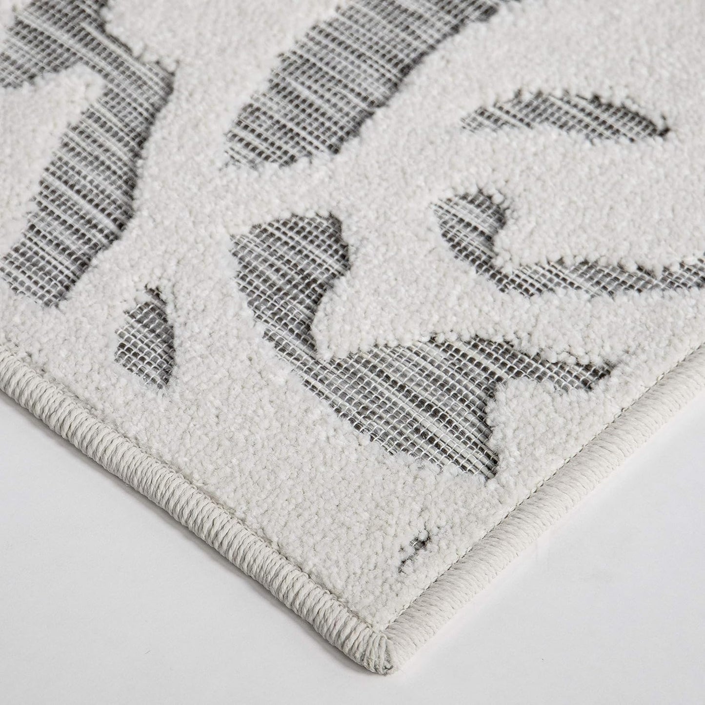 Orian Rugs My Texas House Lady Bird - Alfombra de área para interiores y exteriores, gris natural, 2 pies 11 pulgadas x 4 pies 5 pulgadas medidas 160 x 230 cm