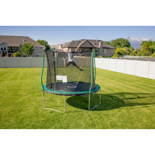 Trampolín, Zona con Luz Flash, Recinto de Seguridad Clásico, Verde/negro