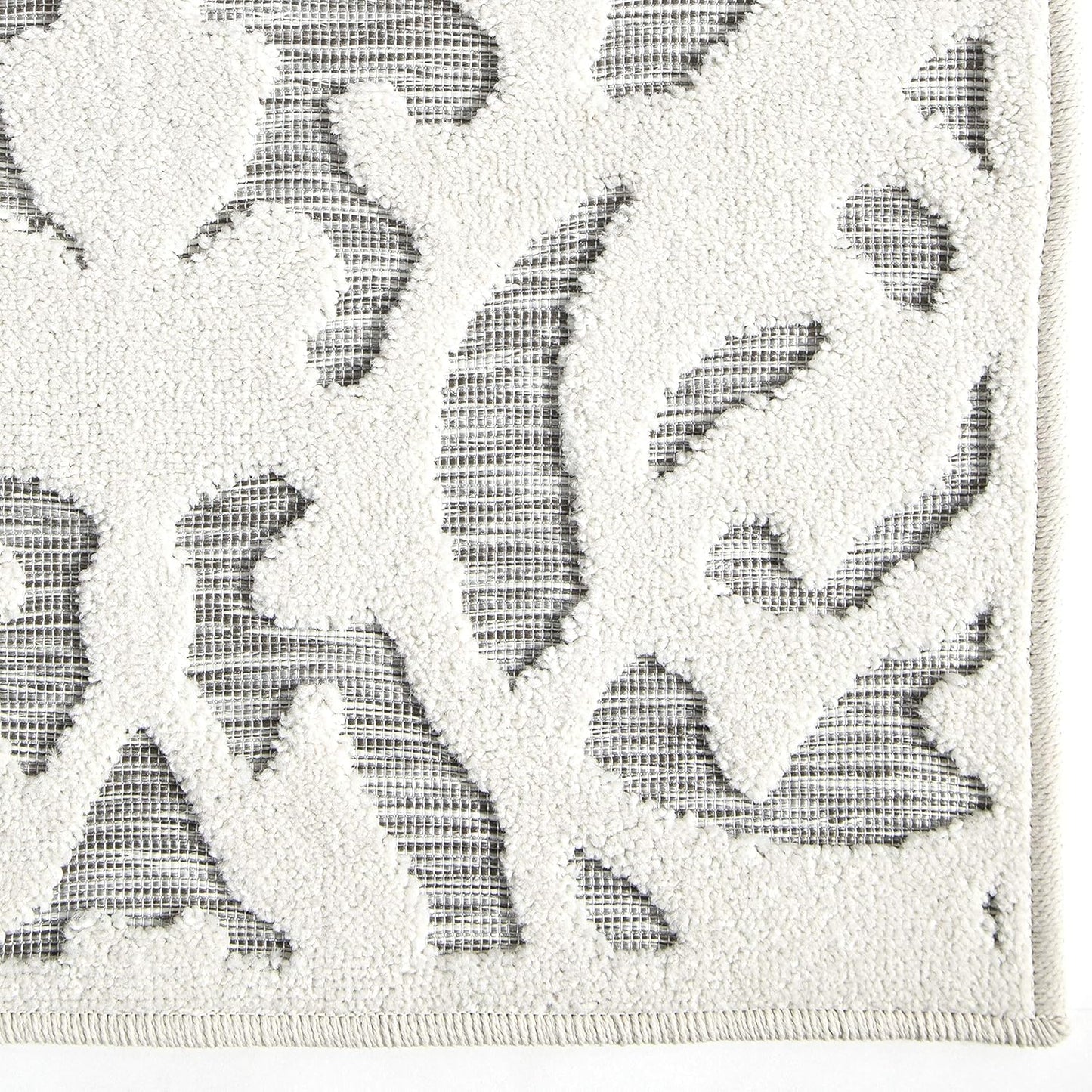 Orian Rugs My Texas House Lady Bird - Alfombra de área para interiores y exteriores, gris natural, 2 pies 11 pulgadas x 4 pies 5 pulgadas medidas 160 x 230 cm