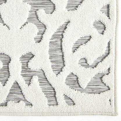 Orian Rugs My Texas House Lady Bird - Alfombra de área para interiores y exteriores, gris natural, 2 pies 11 pulgadas x 4 pies 5 pulgadas medidas 160 x 230 cm