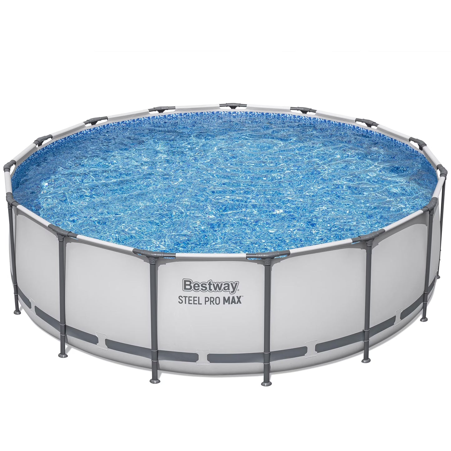 Juego de Piscina Elevada Steel Pro MAX de 15' X 48" - 4231 Galones, Piscina Familiar Al Aire Libre, Resistente a la Corrosión y a Perforaciones, Incluye Filtro, Bomba, Escalera y Cubierta