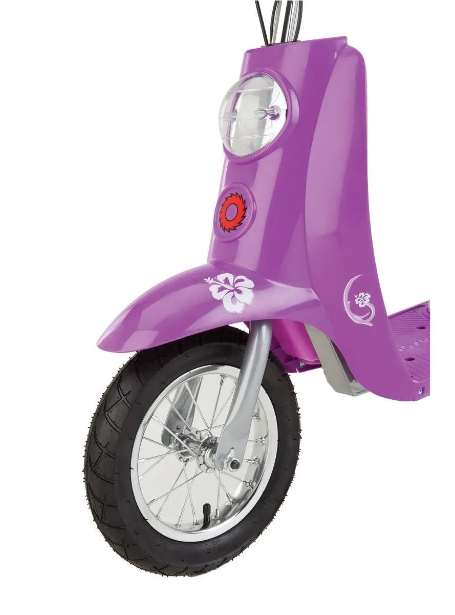 Motocicleta Eléctrica Razor Pocket Mod (24V) - Vintage Morada - Max 24 km/h