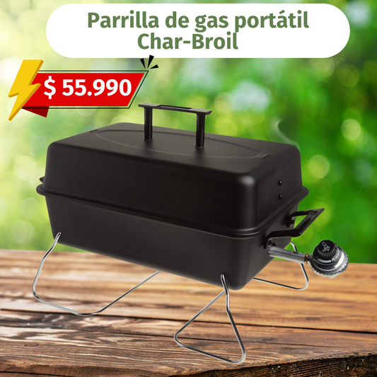 Parrilla de gas portátil Char-Broil, parrilla estándar, Estándar, Negro