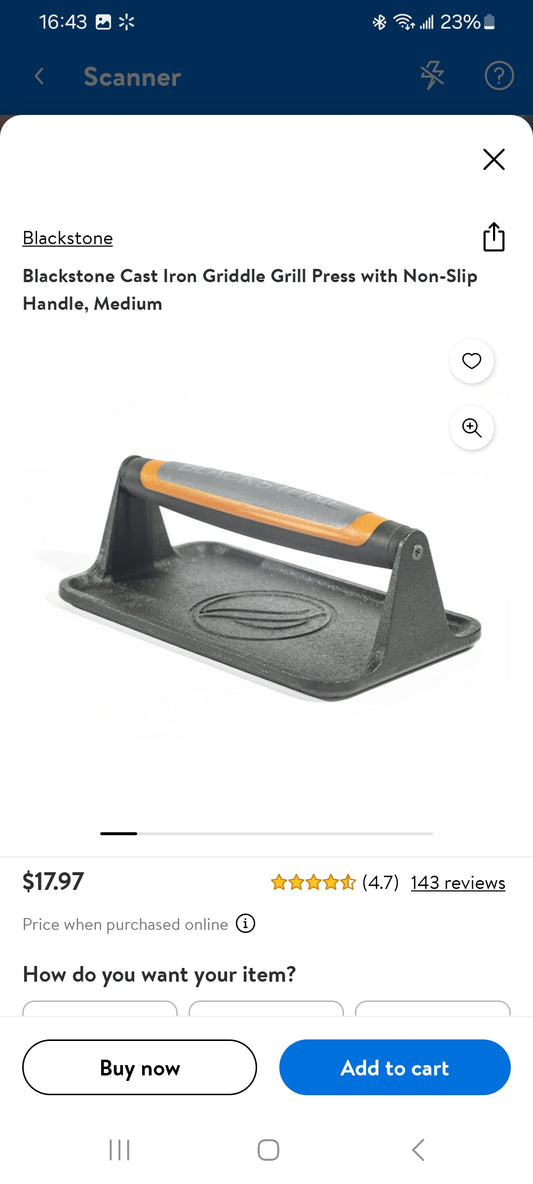 BlackStone Griddle Press