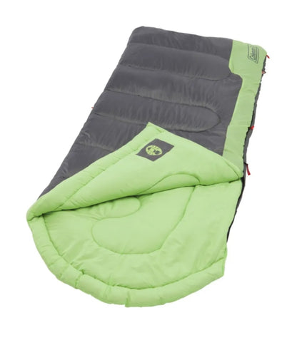 Saco de Dormir Coleman Contour Raymer: Confort a 4°C y Diseño Resistente (Verde/Gris)