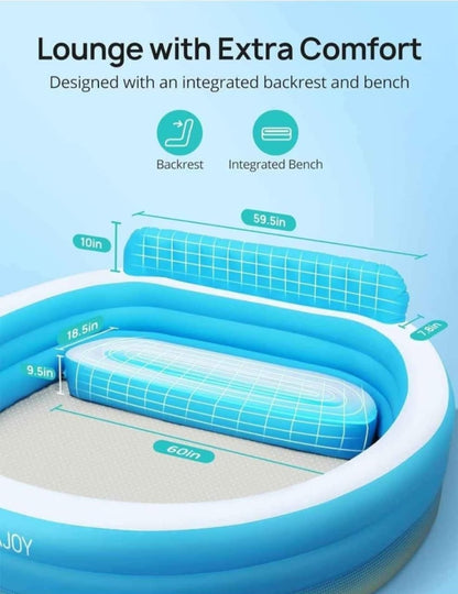 Piscina Inflable Evajoy con Respaldo