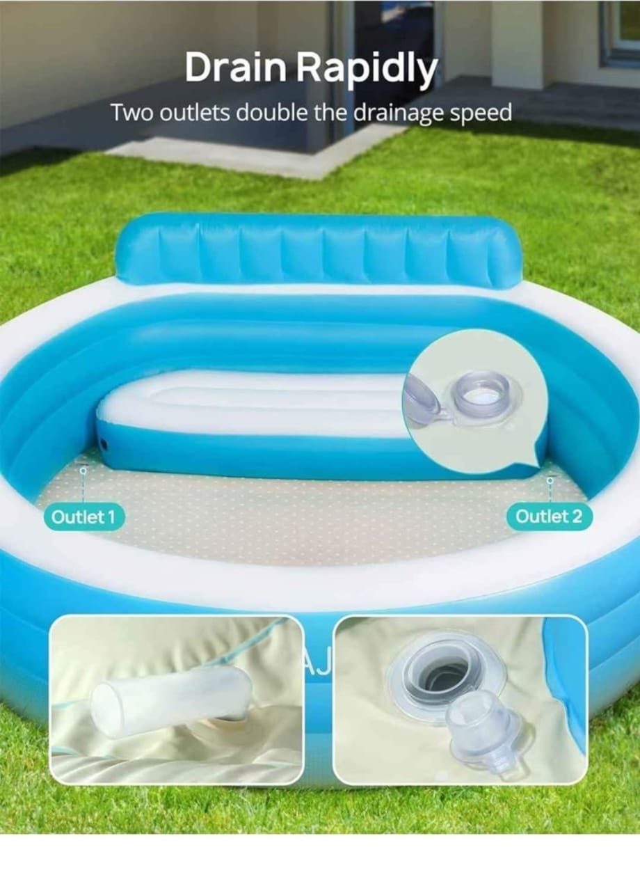 Piscina Inflable Evajoy con Respaldo