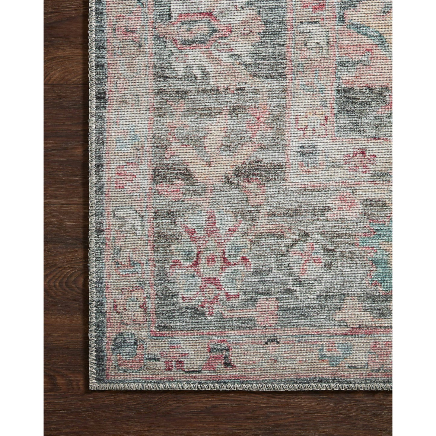 Loloi II Elysium Alfombra de Pasillo Grafito / Multi 2'-6" X 9'-6" 114.00 x 30.00 x 0.19 in