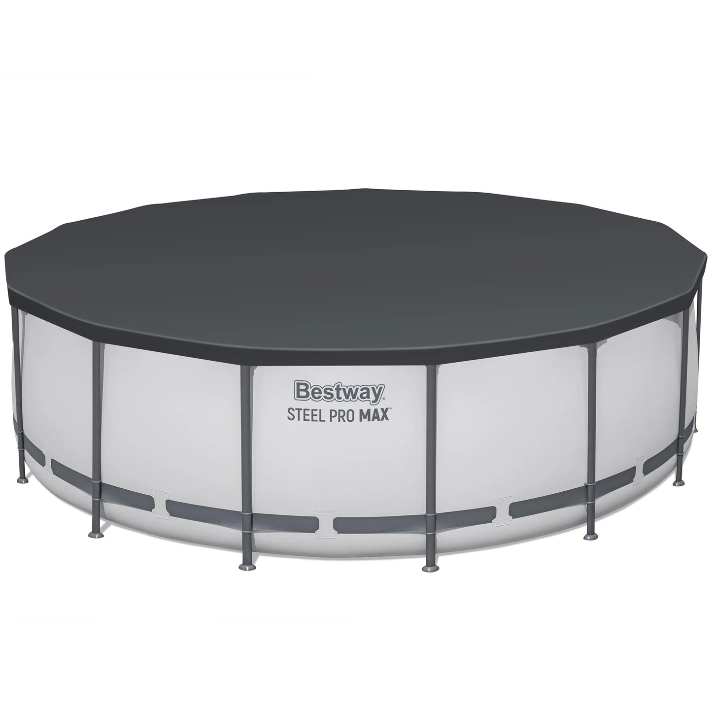 Juego de Piscina Elevada Steel Pro MAX de 15' X 48" - 4231 Galones, Piscina Familiar Al Aire Libre, Resistente a la Corrosión y a Perforaciones, Incluye Filtro, Bomba, Escalera y Cubierta