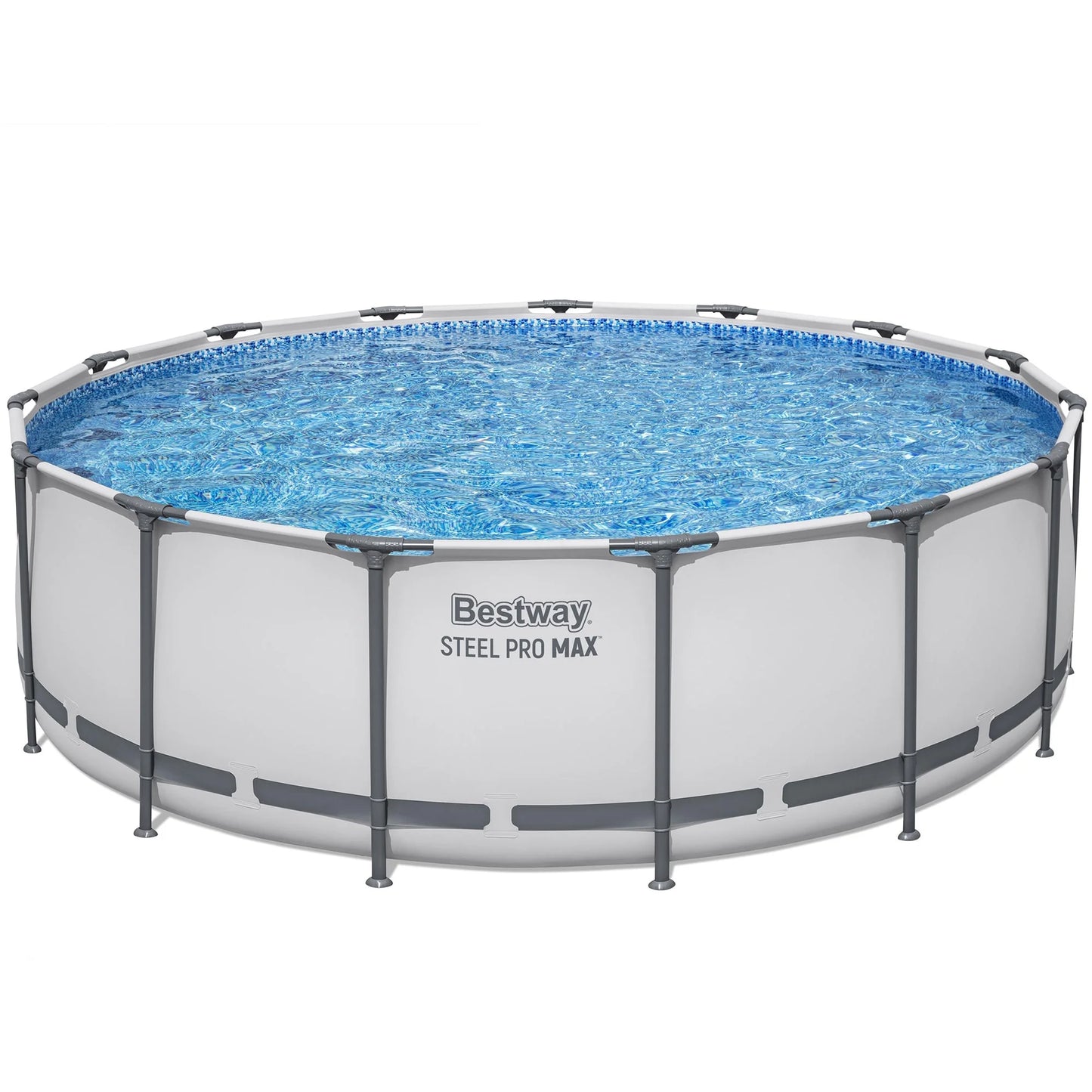 Juego de Piscina Elevada Steel Pro MAX de 15' X 48" - 4231 Galones, Piscina Familiar Al Aire Libre, Resistente a la Corrosión y a Perforaciones, Incluye Filtro, Bomba, Escalera y Cubierta