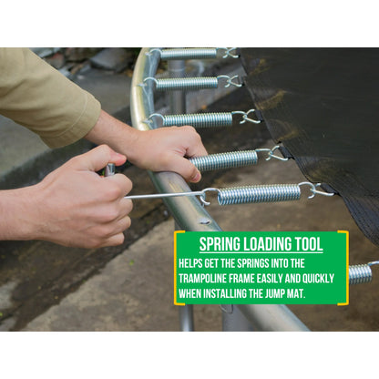 Trampolín, Zona con Luz Flash, Recinto de Seguridad Clásico, Verde/negro