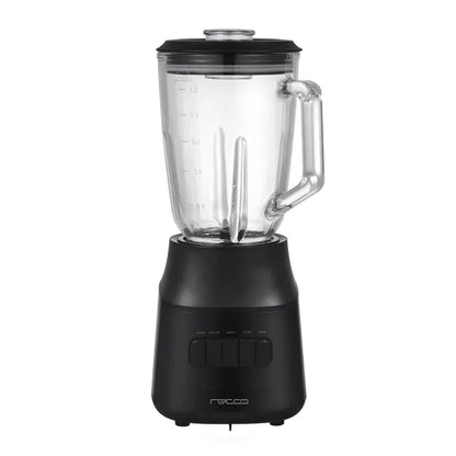 Licuadora Recco RL-600V: 600W, 3 Velocidades y Jarro de Vidrio de 1.5 Lt
