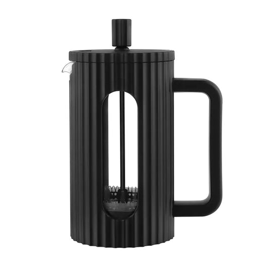 Cafetera Prensa Francesa (Émbolo): Vidrio, 1000 ml y Diseño Ejecutivo (Negro)