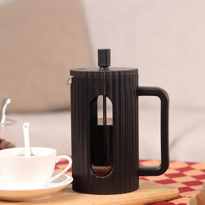 Cafetera Prensa Francesa (Émbolo): Vidrio, 1000 ml y Diseño Ejecutivo (Negro)