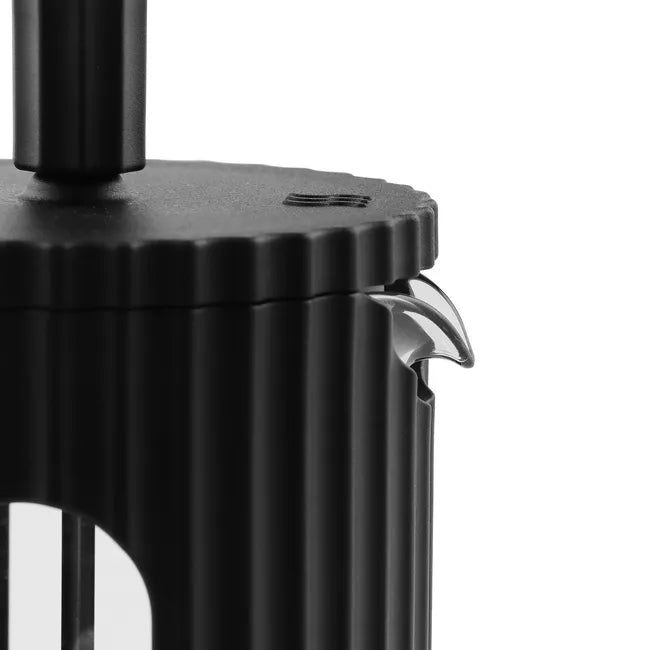 Cafetera Prensa Francesa (Émbolo): Vidrio, 1000 ml y Diseño Ejecutivo (Negro)