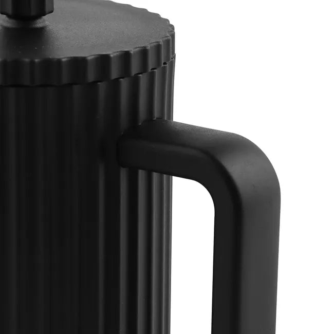 Cafetera Prensa Francesa (Émbolo): Vidrio, 1000 ml y Diseño Ejecutivo (Negro)
