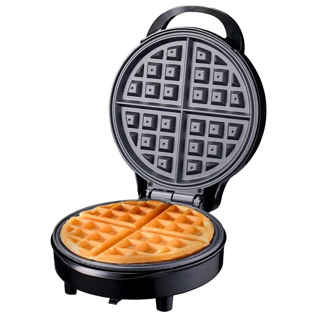 Waflera Recco Negra: 1000W y Capacidad para 4 Waffles Perfectos (RCE-WAFFLE200N)