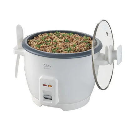 Arrocera Eléctrica Oster® de 7 Tazas: Cocción Perfecta y Capacidad Familiar (Blanca CKSTRCB7DFWHT)